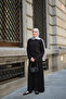 Women's Pleated Combed Cotton Suit Black - 3