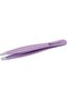 Flat Tip Precision Tweezers, Ergonomic and Lightweight, Perfect for Eyebrow Shaping, Compact and Travel-Friendly, Pink - 3