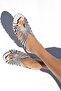 Laura Women's Stone Detailed Slippers Silver - 2