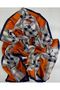 Plaid Striped Voile Silk Shawl Accessory Shoulder Shawl Foulard - 4