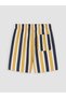 Vizyon New Season Short Length Striped Men's Swim Shorts - 6