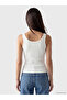 Lcw Everyday White U-Neck Women's Undershirt - 4