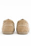 Cavina Women's Beige Genuine Leather Suede Lace-Up Loafer - 4