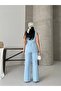Women's Double-Breasted Belted Sleeveless Jacket and Classic Trousers Two-Piece Set - 8