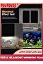 Blackout Window Privacy Film, 100% Light Sun Blocking Window Sticker, 45x200cm Frosted Glass Static Cling - 6