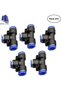 Pu Pipe And Fittings Polyurethane Pneumatic Pipe Push In To Connect Fittings Tee Pack Of 5 10Mm - 4