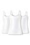 Ribana Girls' White Undershirt with Rope Straps, 100% Cotton, Pack of 3