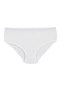 Ribana Biyeli Women's Bato High Waist Panties White 100% Cotton Pack of 6 - 3