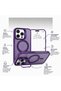 iPhone 16 Pro Compatible Magsafe Lens Protection Case + Phone Back Cover with Metal Stand Feature - 2