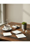 Set of 6 Wooden Square Coasters - Decorative Coffee Presentation (10X10 cm) - 2