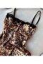 Women's Leopard Satin Nightgown - 2
