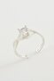 خاتم ZENGEMTR Infinity Single Stone (150249) - لون فضي - 2