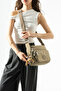 Klinkır Multi-Pocket Water Resistant Milk Coffee Crinkle Shoulder Bag / Shoulder Bag