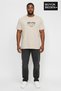 Men's Large Size Milano Italy Printed 3Xl-6Xl Crew Neck T-Shirt Spr26Bts510-09