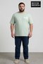 Süperlife Men's Large Size New York Printed 3Xl-6Xl Crew Neck T-Shirt Spr26Bts510-05