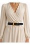 Women's Black Oval Gold Buckle Trousers, Waist and Jacket Belt - 3