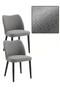 - Set of 2 Linen Dining Chairs Upholstered in Fabric with Wooden Legs, Wing Back, Wooden Kitchen Chairs with Thick Cushions, Leveling Feet for Dining Room, Living Room