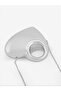 Silver Shk320 Heart Shaped, Metallic Look, Evening Dress, Clutch, Hand and Shoulder Bag - 3