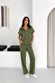 Women's Modal Fabric Zippered Vest Set Wide Leg Modern Two-Piece Set Casual Stylish Comfortable Combination - 2