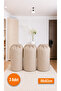 3 Pieces Beige Drawstring Storage Bag Xlarge 86X62 cm - Moving Bag - Quilt Pillow Laundry Storage Bag