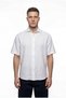 Men's Short Sleeve Oversize Linen Shirt White