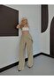 Premium Trend Modal Wide-Legged Trousers with Shawl and Sequin Detail