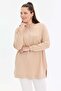 Two-Thread Stand Collar Zippered Single-Pocket Tunic - 2