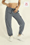 Women's Oversize Parachute Fabric Cargo Pocket, Leg Clip, Baggy Trousers - 5