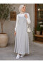 Women's Gray Melange 2 Thread Strap Adjustable Gilet Dress