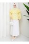Women's Hijab Ruffled Flounce Detailed Long Sleeve Shirt Blouse - 4