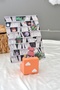 Cloudy Pastel Orange Business Card Holder, Note Holder, Paper Holder, Photo Holder - 2