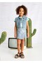 3902 Girl's Denim Shorts Skirt - 2