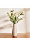Zinnia & Eucalyptus Floral Arrangment In Ceramic Pot 24x20x52cm - Cream - 3