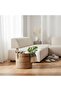 Cyndy Decorative Basket With Handle Dia25x25cm - Natural