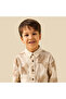 Long Sleeves Shirt with Leaf Embroidery - 4
