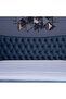 MARS HEADBOARD CHANEL NAVY BLUE L-140 : H-125 CM - 3