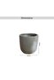 Bianca Polyresin Planter 43x43x43cm- Grey - 7