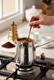 Acar Large Size Stainless Steel Coffee Pot |   Turkish Coffee and Milk Heating Pot 11.5X7.5 - 2
