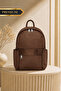 Premium Quality Women's Backpack with Fabric 4-Compartment Side Pockets, Waterproof
