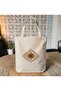 Tezhib Pattern 6 Printed Fabric Shoulder Bag - 35X40 cm