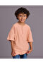 Boys Peach Henley T Shirt