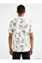 Rmz Gi̇yi̇m Farkiyla Devrik Roba Collar Embroidered Pique Men's T-Shirt - 5