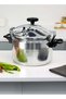 9 Liter Aluminum Pressure Cooker Equipped With Multi Safety Device And Unique Pressure Indicator Durable Aluminum Alloy Construction With Firm Handles Silver - 6