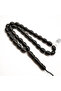 Yusr Rosary 33 Beads 8.5x11.5mm Black Oval Prayer Beads 24g Tasbih