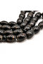 Simple Yusr Rosary 33 Beads 8.5x11.5mm Black Oval Beads 24g - 5