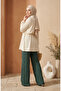 Elastic Waist Textured Knitted Trousers 0740-03 Khaki - 5