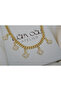 Kol436 Yonca Figure Thick Chain Necklace with Pendant - 3