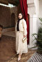 Beige Zippered Jacket and Skirt Set - 2