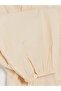Lcw Modest Yellow Pleated Belted Women's Shirt Tunic - 4