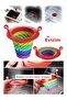 Sink Drain Strainer Colorful Silicone Foldable Kitchen Bathroom Strainer Apparatus
